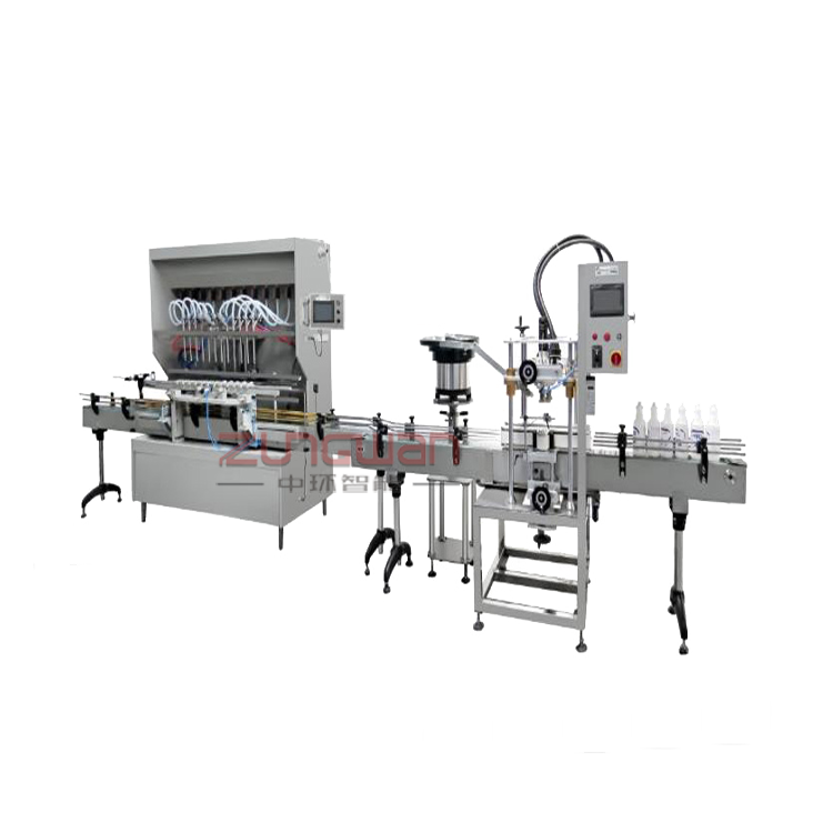 ZH-F16全自动农药灌装旋盖生产线